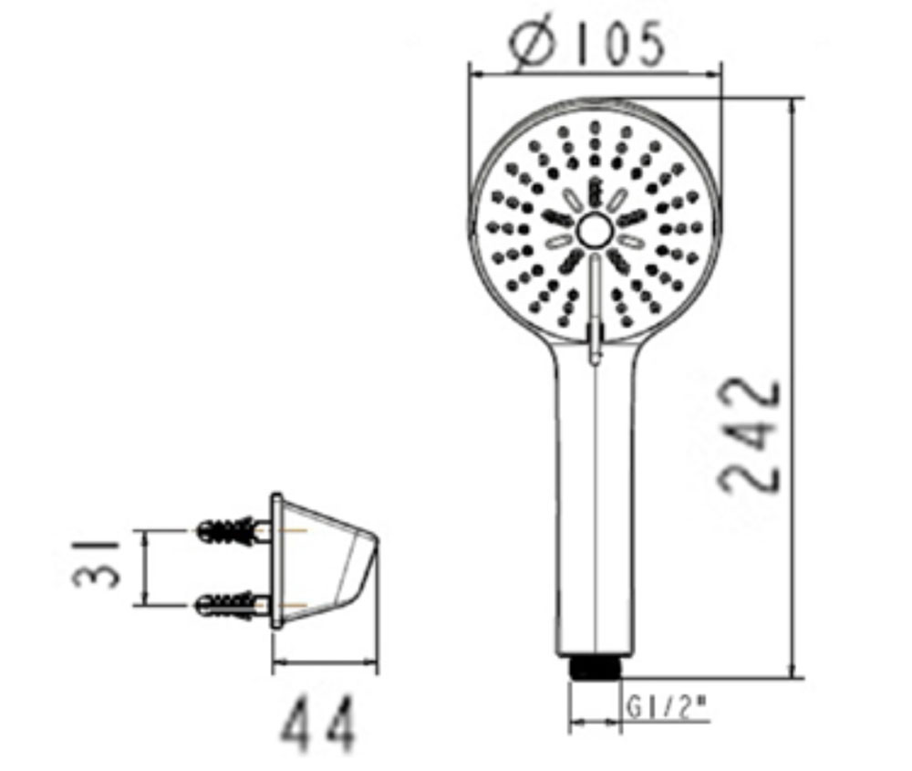 Bản vẽ kích thước củ sen American Standard WF-1M12