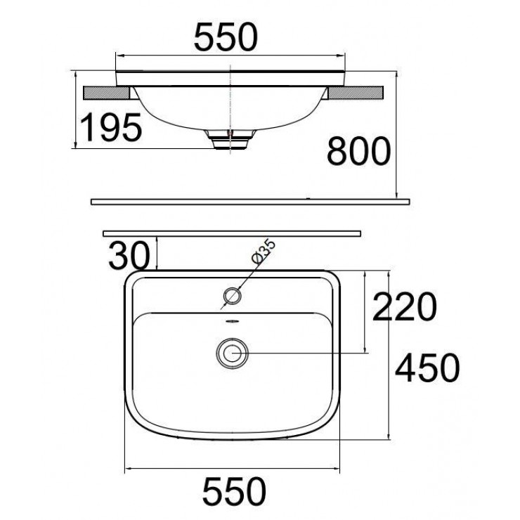Bản vẽ kích thước lavabo rửa mặt VF0462 American