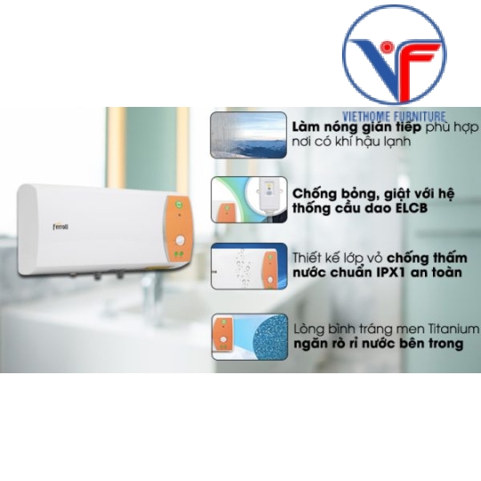 Bình nước nóng gián tiếp ferroli VERDI TE 15L