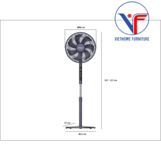 Quạt đứng Rapido RWF-16AHD (Điều khiển từ xa)