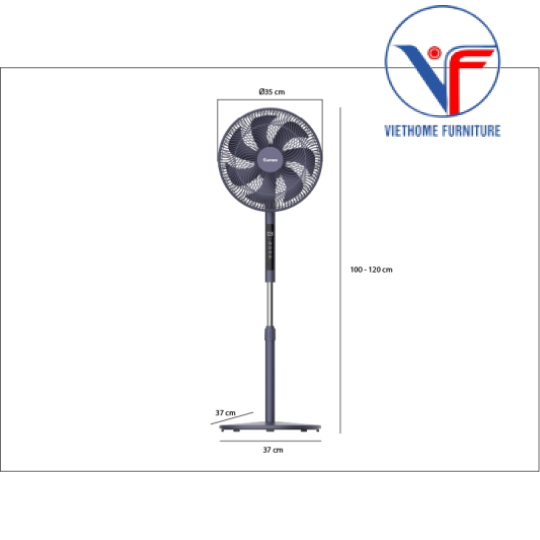 Quạt đứng Rapido RWF-14AHD (Điều khiển từ xa)