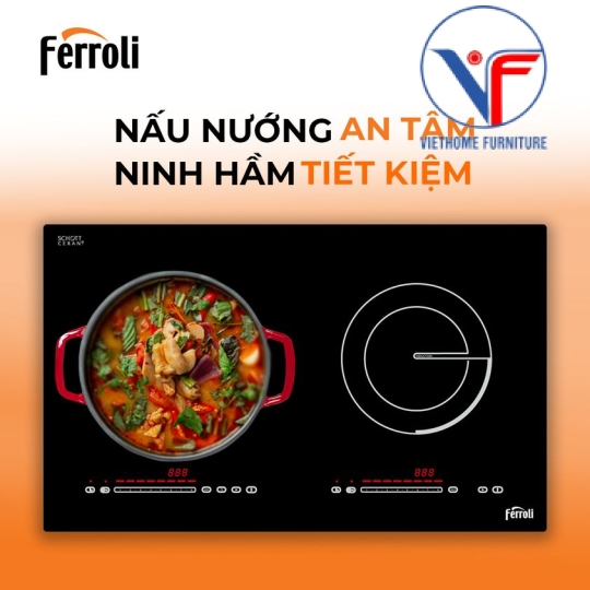 Bếp từ đôi Ferroli ID4000DD