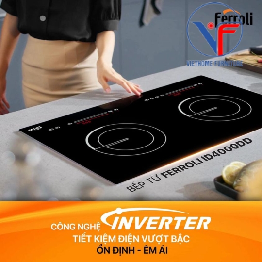Bếp từ đôi Ferroli ID4000DD