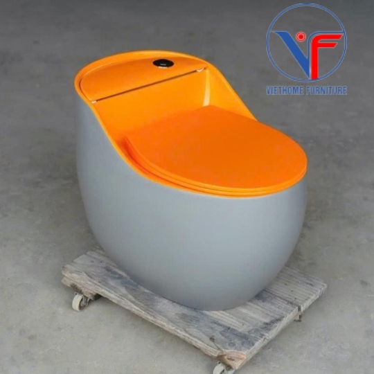 Bồn Cầu Trứng Xám Cam 9274