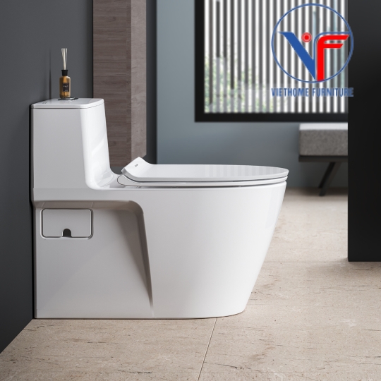 Bồn Cầu Một Khối American Standard VF-1808ET Dòng Acacia Supasleek Xả Xoáy