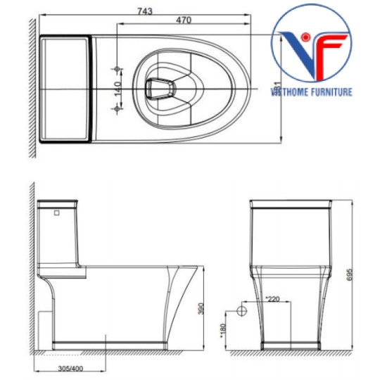 Bồn Cầu American Standard WP-2025 Dòng Kastello