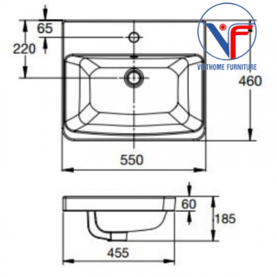 Chậu Rửa Đặt Bàn American Acacia E WP-F417