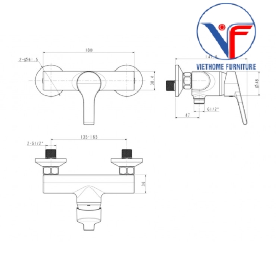 Vòi Sen Nóng Lạnh American Standard Active WF-3913