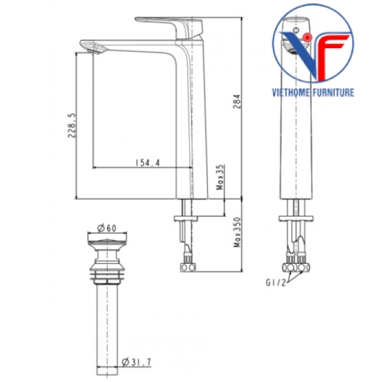 Vòi Lavabo American Standard WF-1702 Signature Thân Cao