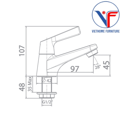 Vòi Lavabo American Standard WF-T601 (FFAST601) Lạnh