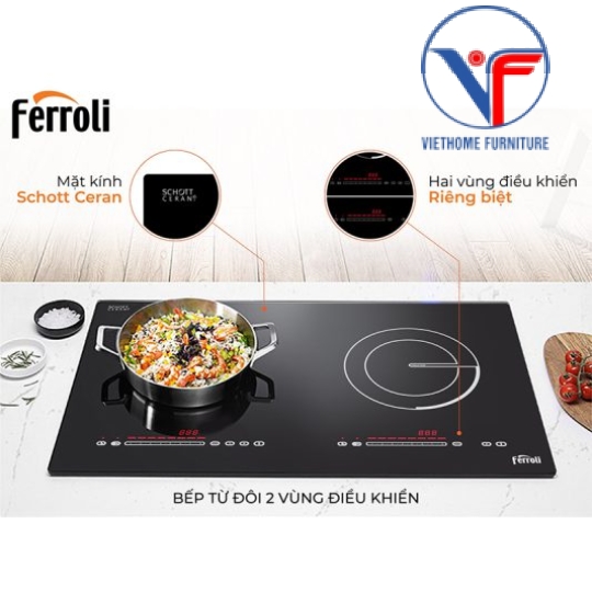 Bếp từ đôi Ferroli ID4000DD