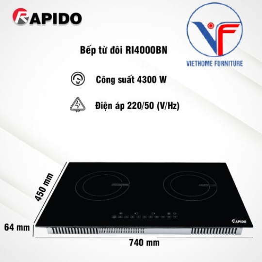 Bếp từ đôi RI4000BN