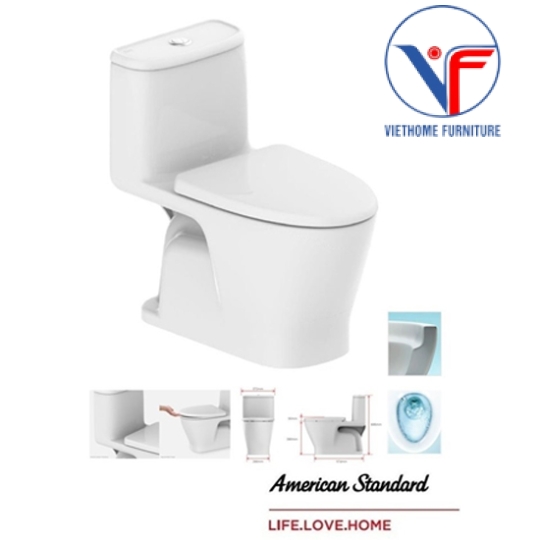 Bồn Cầu American Standard VF-1863 1 Khối LOVEN Xả Xoáy Kép