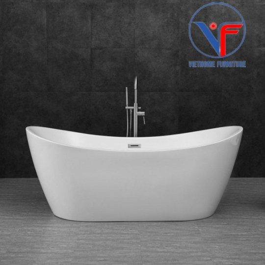 Bồn Tắm Nằm Đặt Sàn Nhựa Acrylic Cao Cấp