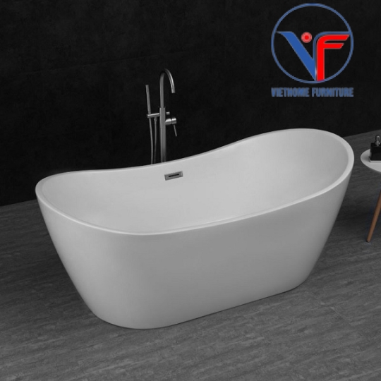 Bồn Tắm Nằm Đặt Sàn Nhựa Acrylic Cao Cấp