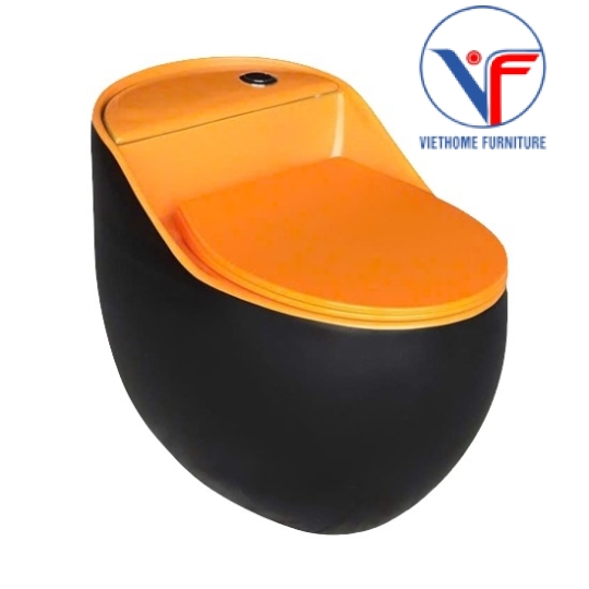 Bồn Cầu Trứng Đen Cam 9273
