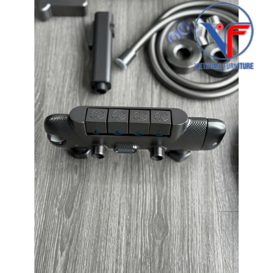 SEN CÂY TẮM ĐỨNG PHUN MƯA 2 ĐƯỜNG NƯỚC NÓNG LẠNH NÚT PHÍM HÌNH CHỮ