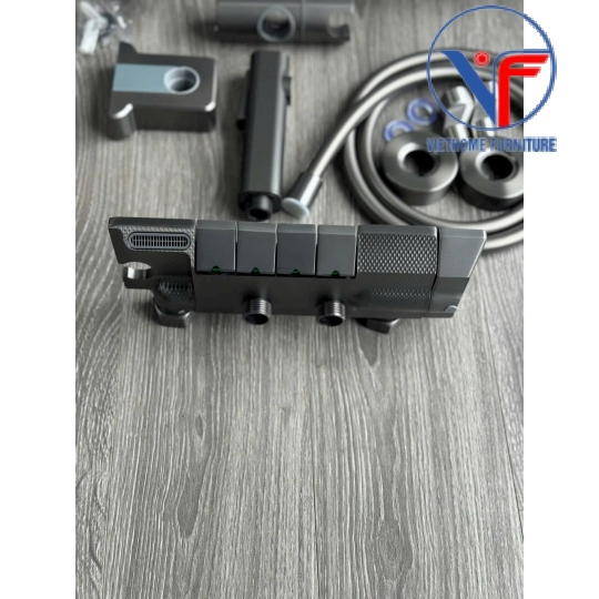 SEN CÂY TẮM ĐỨNG PHUN MƯA 2 ĐƯỜNG NƯỚC NÓNG LẠNH NÚT PHÍM HÌNH CHÓP