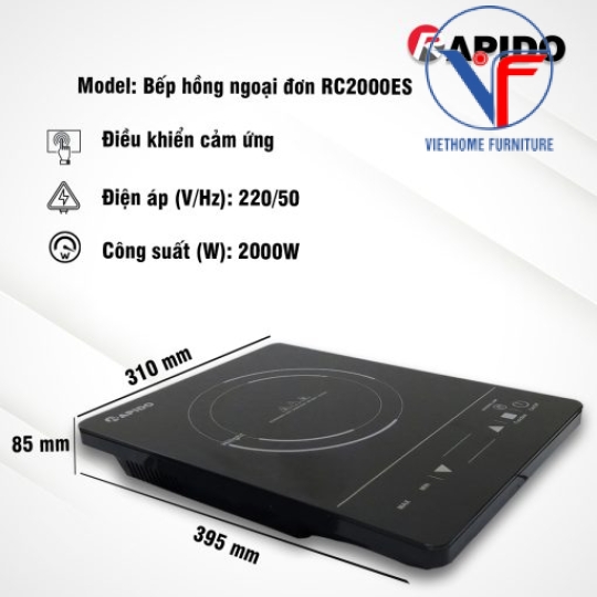 Bếp hồng ngoại đơn Rapido RC2000ES