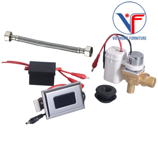 Bộ Van Xả Cảm Ứng Cho Bồn Tiểu Nam - Van Xả Tiểu Tự Động Bằng Đồng Thau