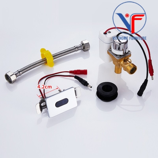 Bộ Van Xả Cảm Ứng Cho Bồn Tiểu Nam - Van Xả Tiểu Tự Động Bằng Đồng Thau