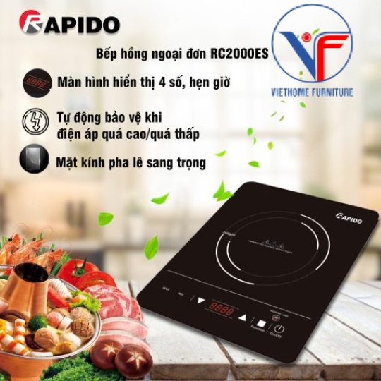 Bếp hồng ngoại đơn Rapido RC2000ES