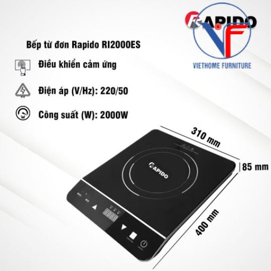 Bếp từ đơn Rapido RI2000ES