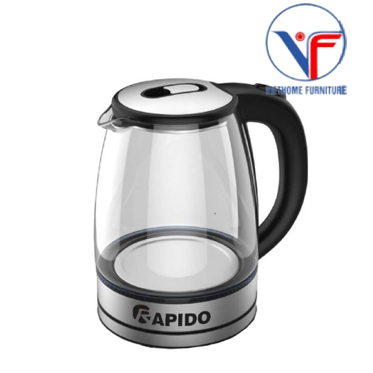 Ấm siêu tốc Rapido RK1818 dung tích 1,8 lít, công suất 1800W, bảo hành 6 tháng