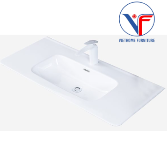 Chậu Rửa vuông Âm Bàn bo góc kích thước 100cm