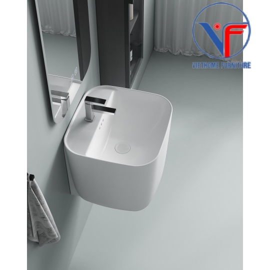Chậu Lavabo Vuông Treo Tường LB:C14