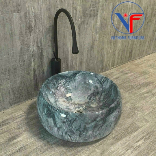 LAVABO TRÒN ĐẶT BÀN VÂN ĐÁ 