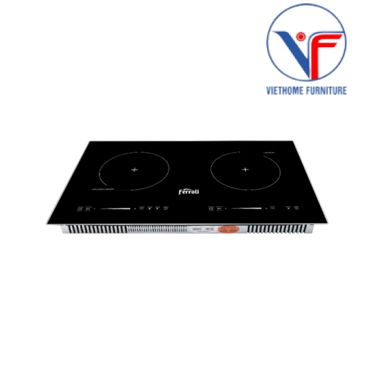 Bếp từ đôi Ferroli Flash RD thiết kế bo viền, công suất cao 4000W, bảo hành 2 năm toàn quốc
