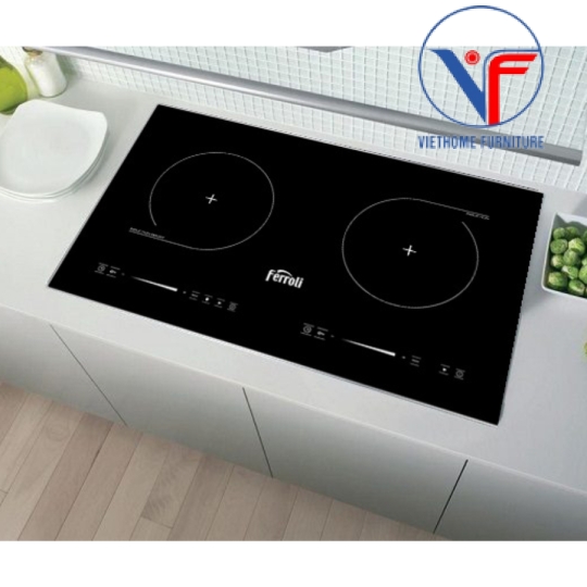 Bếp từ đôi Ferroli Flash RD thiết kế bo viền, công suất cao 4000W, bảo hành 2 năm toàn quốc