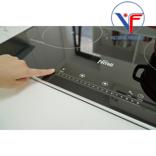Bếp từ đôi Ferroli Flash RN thiết kế bo viền, điều khiển phím số, công suất cao 4000W, bảo hành 2 năm toàn quốc