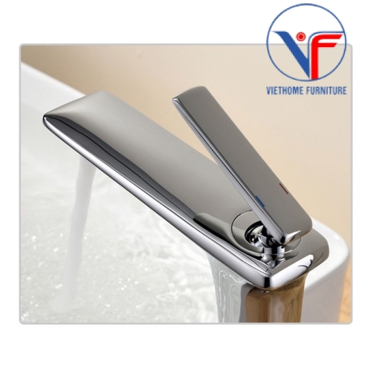 VÒI LAVABO NÓNG LẠNH MẠ CROM 30CM F46