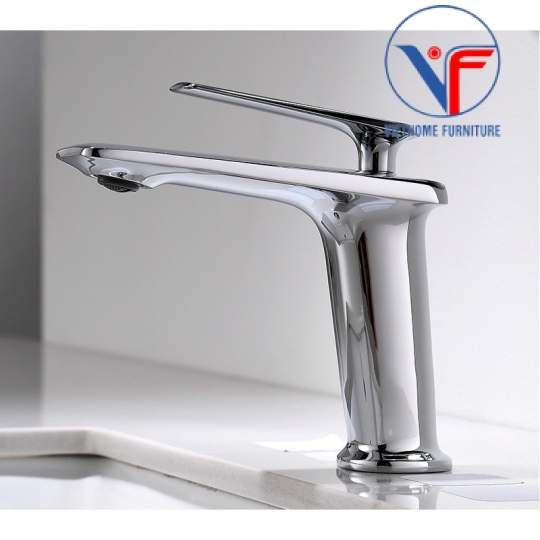 VÒI LAVABO NÓNG LẠNH MẠ CROM 20CM F45