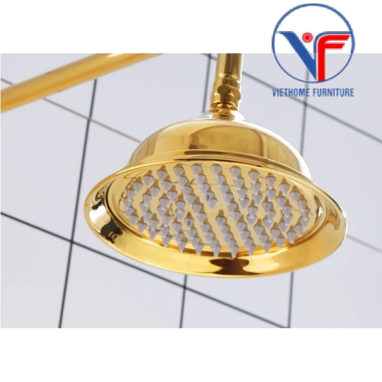 Sen Cây Tắm Đứng Trần Phun Mưa Nóng Lạnh Mạ Vàng Cao Cấp Sang Trọng