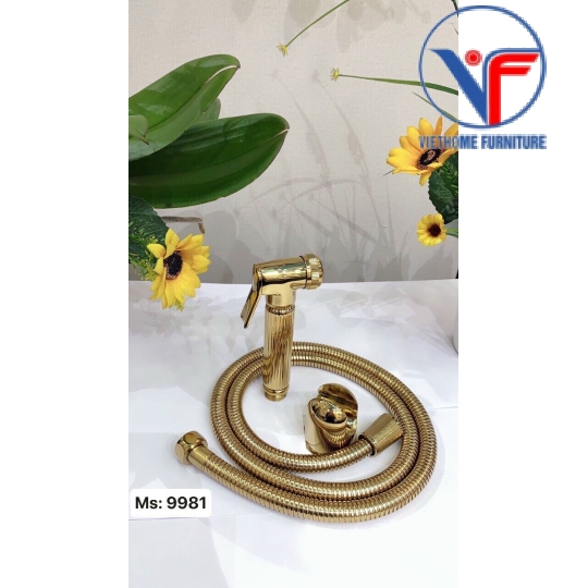 Vòi Xịt Vệ Sinh Đồng Mạ Vàng PVD