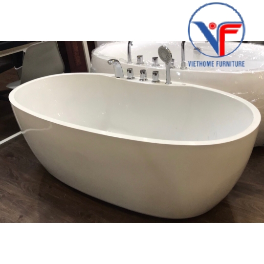 Bồn Tắm Nằm Oval Acrylic Cao Cấp Có Vòi