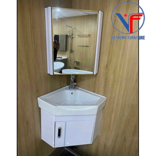 Tủ Lavabo Treo Góc Nhôm Cao Cấp