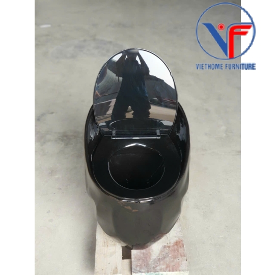 Bồn cầu trứng kiểu dáng hiện đại black