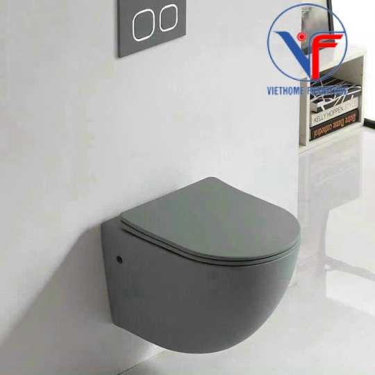 BỒN CẦU TREO TƯỜNG MEN SỨ ĐEN