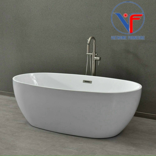 Bồn Tắm Nằm Oval Acrylic Cao Cấp