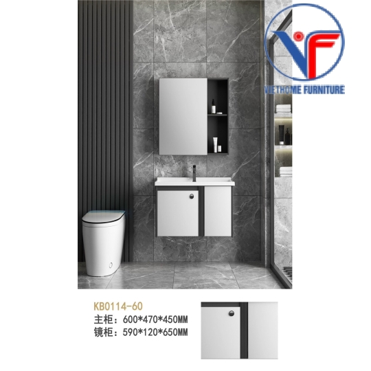 Tủ Lavabo Nhôm Gương Cao Cấp N6033