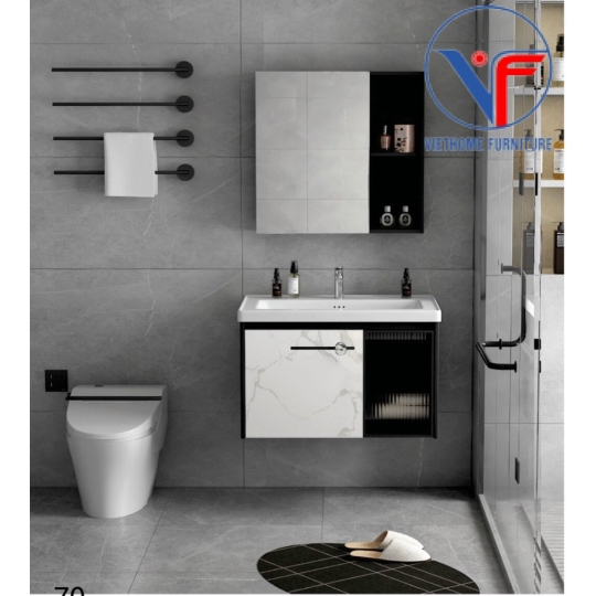 Tủ Lavabo Nhôm Gương Cao Cấp N6039