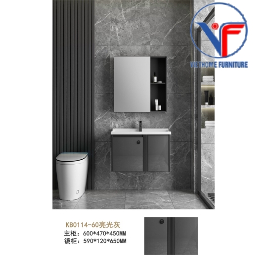 Tủ Lavabo Nhôm Gương Cao Cấp N6034