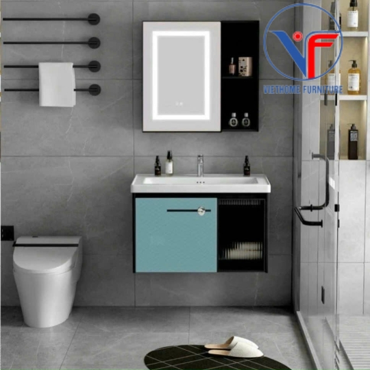 Tủ Lavabo Nhôm Gương Cao Cấp N6038