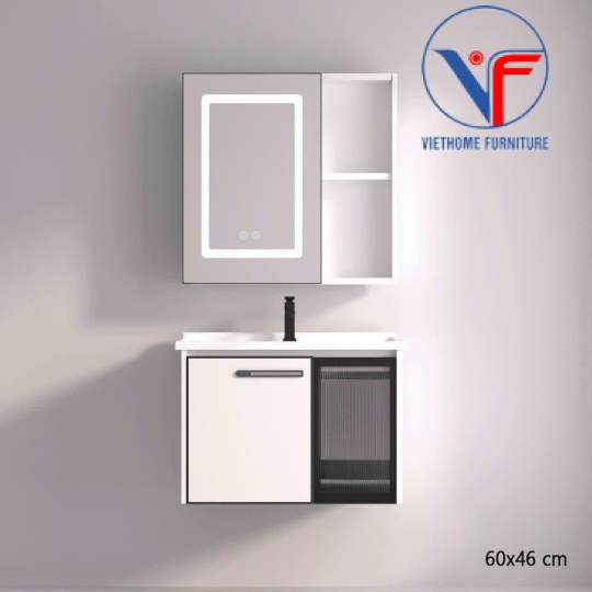 Tủ Lavabo Nhôm Gương Led Cao Cấp N6035