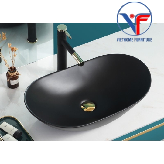 Lavabo Thuyền Oval Đặt Bàn Nhiều Màu LBF04