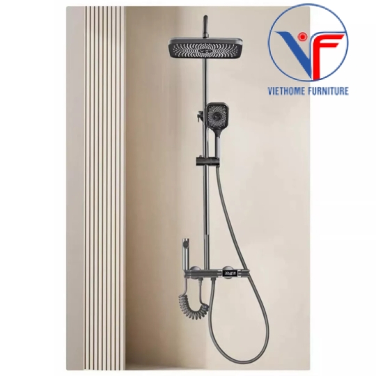 Sen Cây Phím Đàn Sơn Tĩnh Điện Xám Mạ Crom/Ni Hiển Thị Nhiệt Độ SC-034
